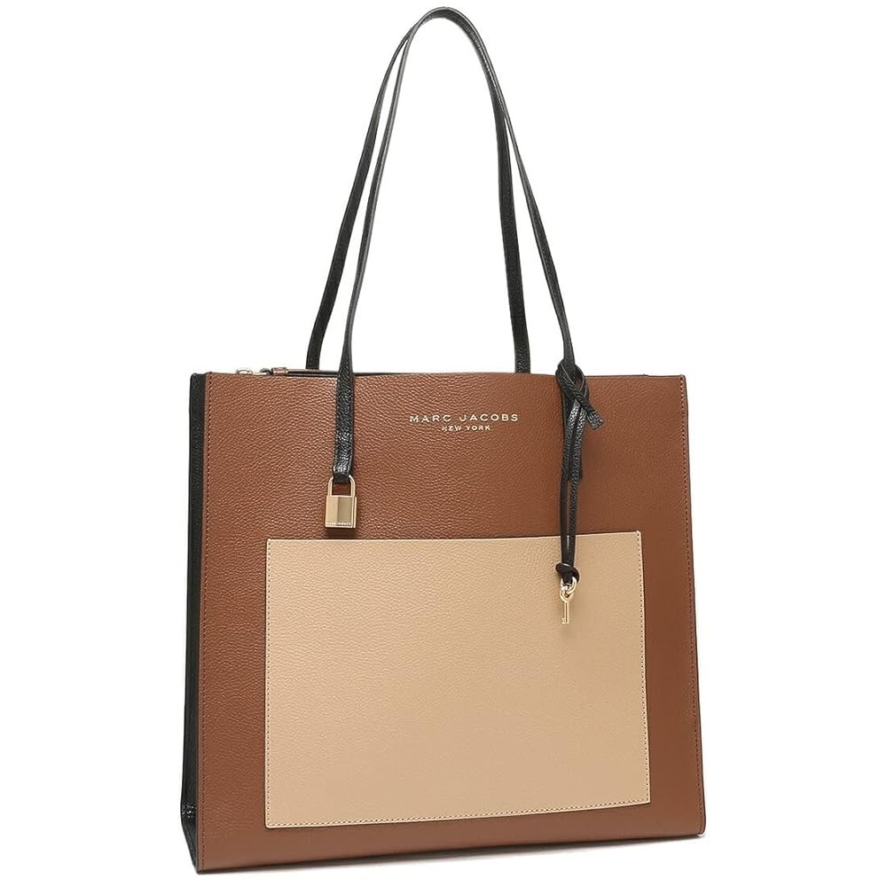 Marc Jacobs Women’s Grind Colorblock Brown Leather Tote Bag
